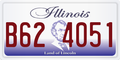 IL license plate B624051