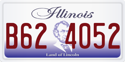 IL license plate B624052