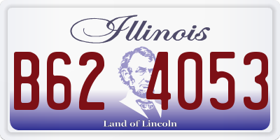 IL license plate B624053