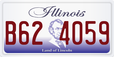 IL license plate B624059