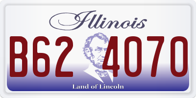 IL license plate B624070