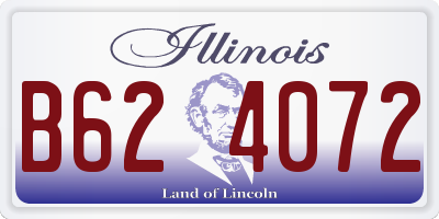 IL license plate B624072