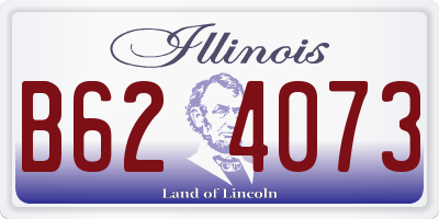 IL license plate B624073