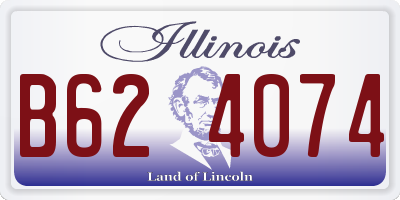 IL license plate B624074