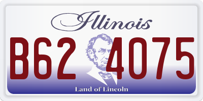 IL license plate B624075