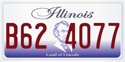 IL license plate B624077