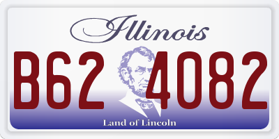 IL license plate B624082
