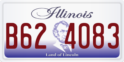 IL license plate B624083