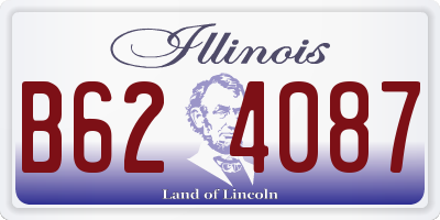 IL license plate B624087