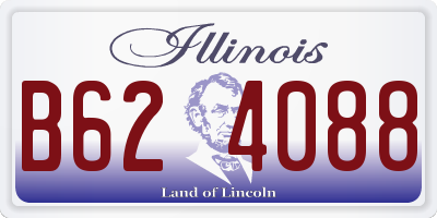 IL license plate B624088