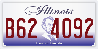 IL license plate B624092