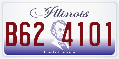 IL license plate B624101