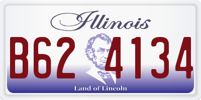 IL license plate B624134