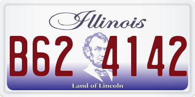 IL license plate B624142