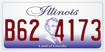 IL license plate B624173