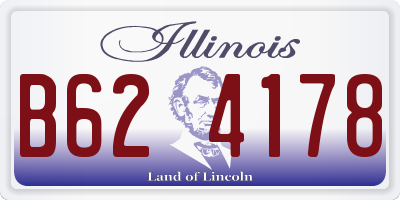 IL license plate B624178