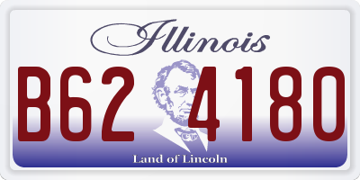 IL license plate B624180
