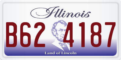 IL license plate B624187