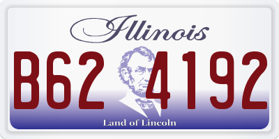 IL license plate B624192