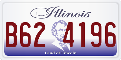 IL license plate B624196