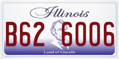IL license plate B626006