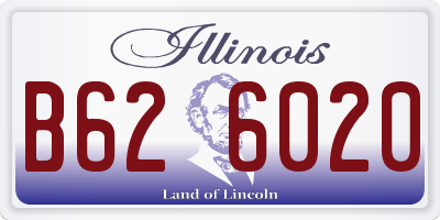IL license plate B626020
