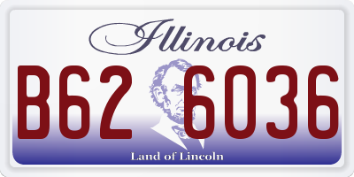 IL license plate B626036