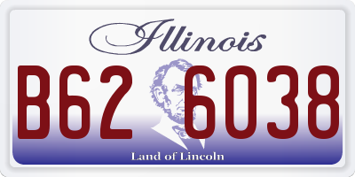 IL license plate B626038
