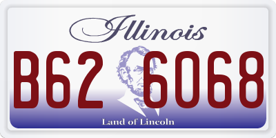 IL license plate B626068