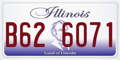 IL license plate B626071