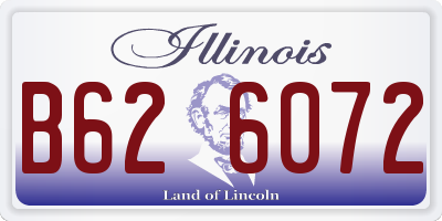 IL license plate B626072