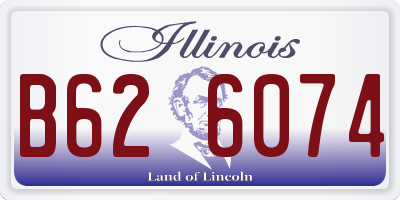 IL license plate B626074