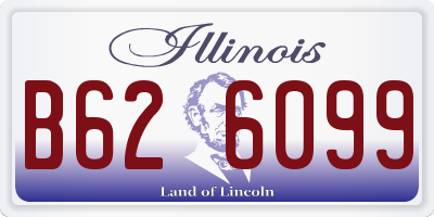 IL license plate B626099