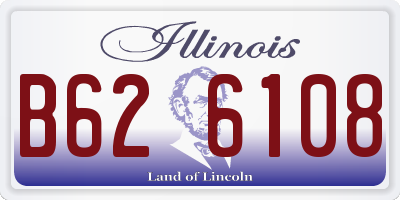 IL license plate B626108