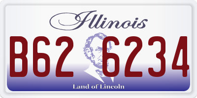 IL license plate B626234