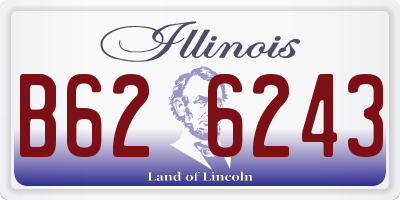 IL license plate B626243
