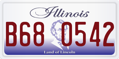 IL license plate B680542