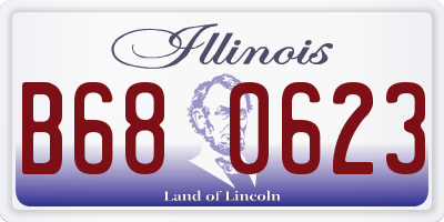 IL license plate B680623