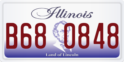 IL license plate B680848