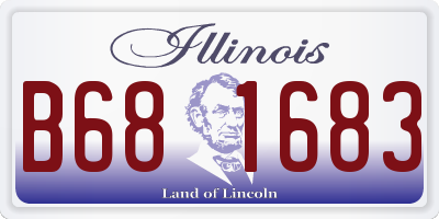 IL license plate B681683