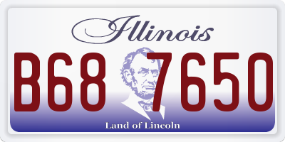 IL license plate B687650