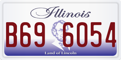 IL license plate B696054