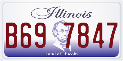 IL license plate B697847