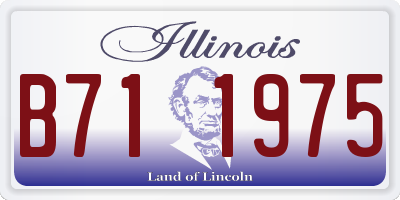IL license plate B711975