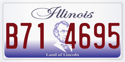 IL license plate B714695