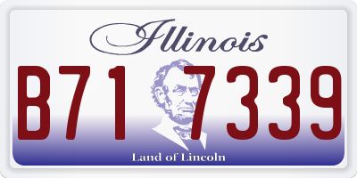 IL license plate B717339