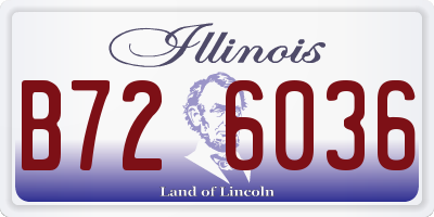 IL license plate B726036
