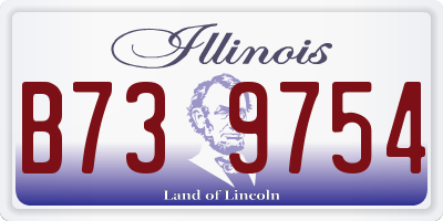 IL license plate B739754