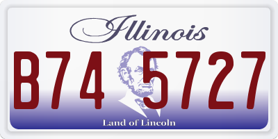 IL license plate B745727