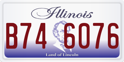 IL license plate B746076